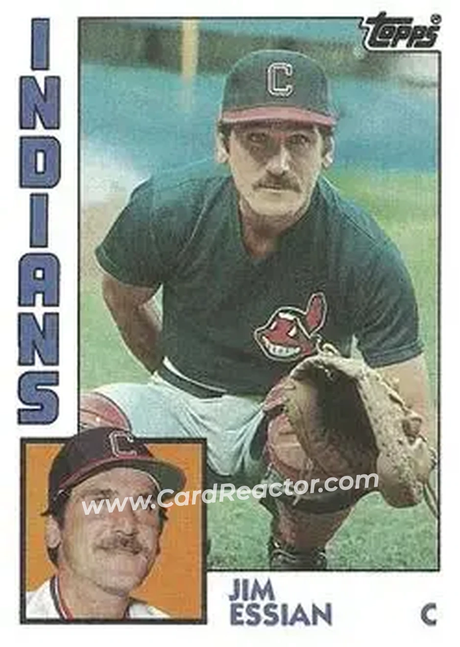 1984 Topps #737 - Jim Essian - Cleveland Indians - Front 1984 Topps #737 - Jim Essian - Cleveland Indians - Front