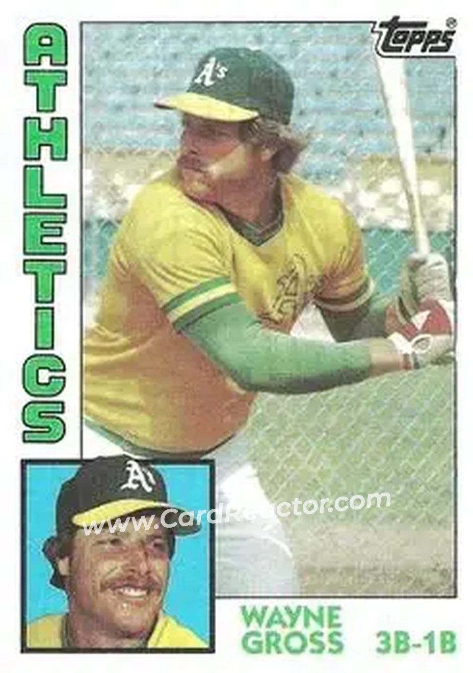 1984 Topps #741 - Wayne Gross - Oakland Athletics - Front