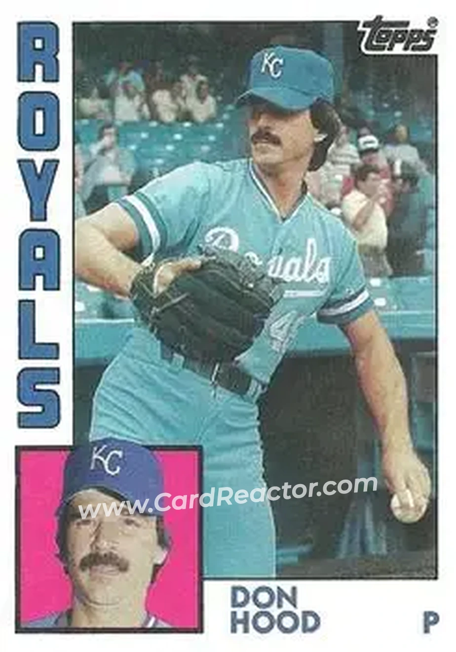 1984 Topps #743 - Don Hood - Kansas City Royals - Front