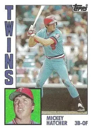 1984 Topps #746 - Mickey Hatcher - Minnesota Twins 1984 Topps #746 - Mickey Hatcher - Minnesota Twins