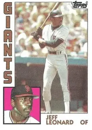 1984 Topps #748 - Jeff Leonard - San Francisco Giants