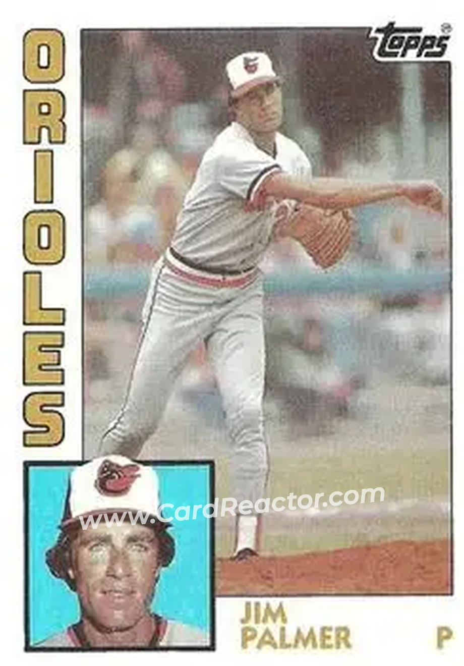 1984 Topps #750 - Jim Palmer - Baltimore Orioles - Front