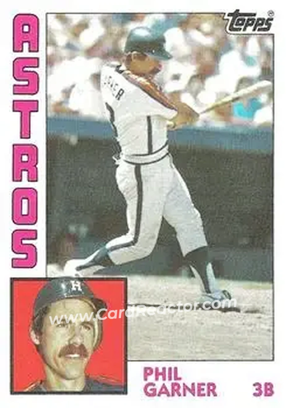 1984 Topps #752 - Phil Garner - Houston Astros - Front 1984 Topps #752 - Phil Garner - Houston Astros - Front