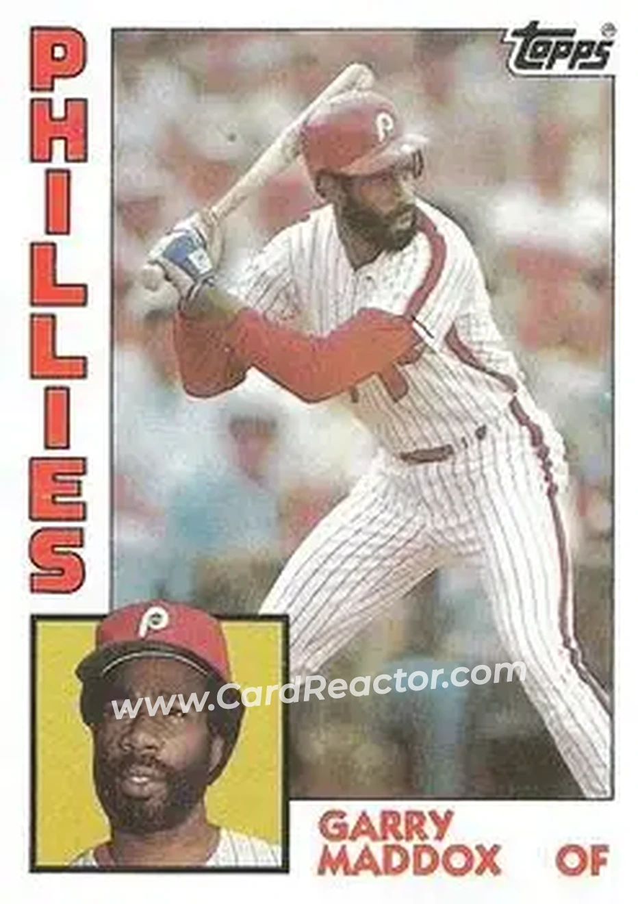 1984 Topps #755 - Garry Maddox - Philadelphia Phillies - Front
