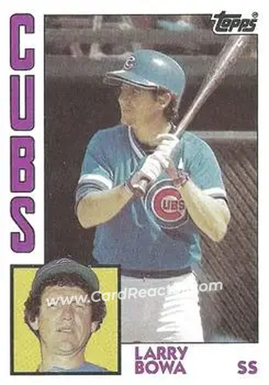 1984 Topps #757 - Larry Bowa - Chicago Cubs - Front 1984 Topps #757 - Larry Bowa - Chicago Cubs - Front