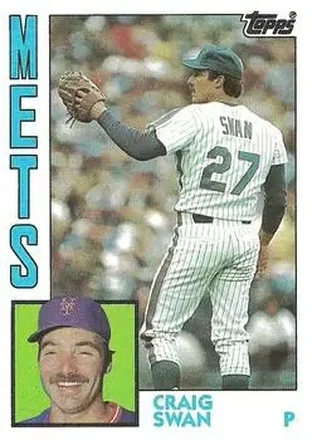1984 Topps #763 - Craig Swan - New York Mets