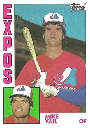 1984 Topps #766 - Mike Vail - Montreal Expos