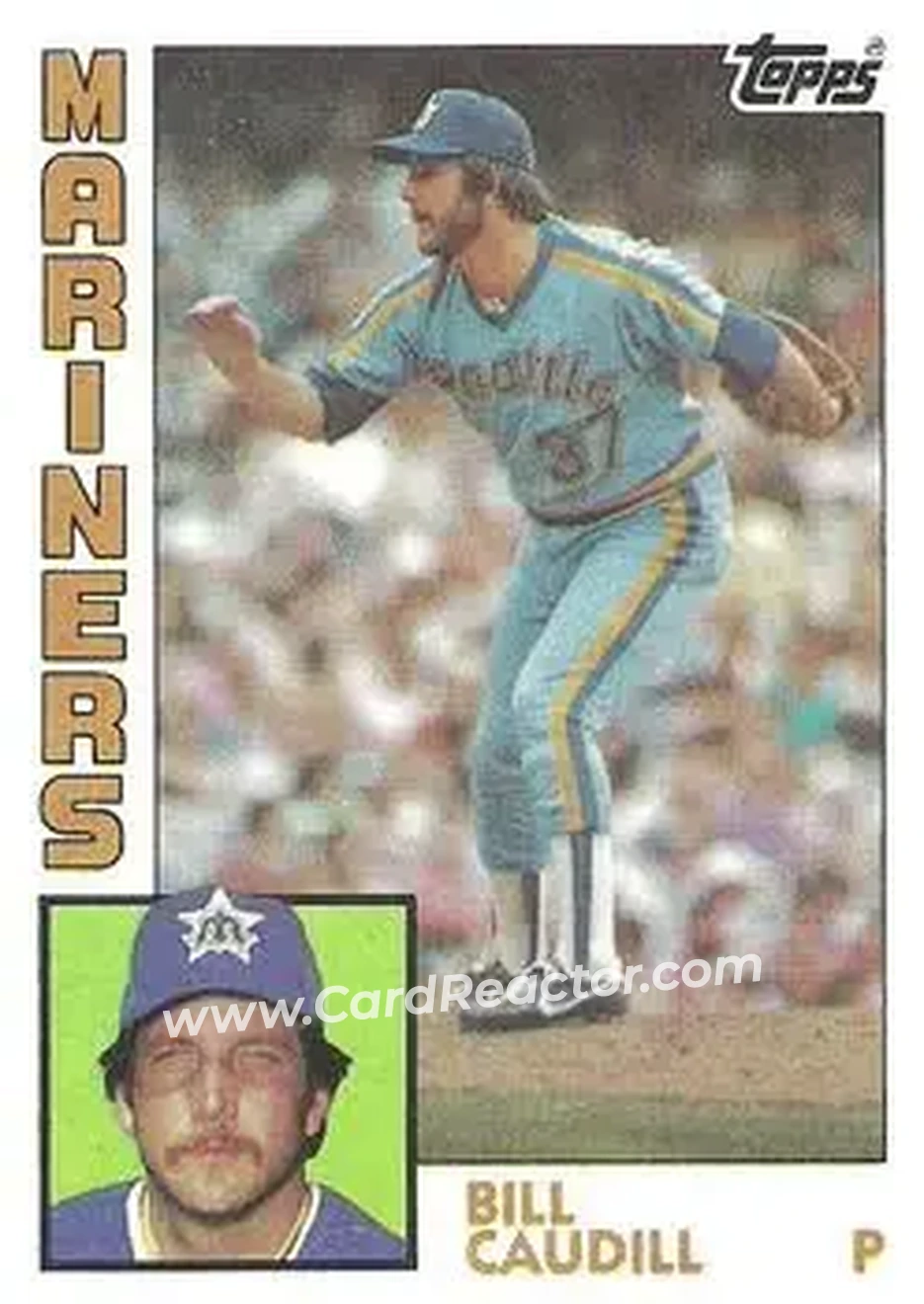 1984 Topps #769 - Bill Caudill - Seattle Mariners - Front