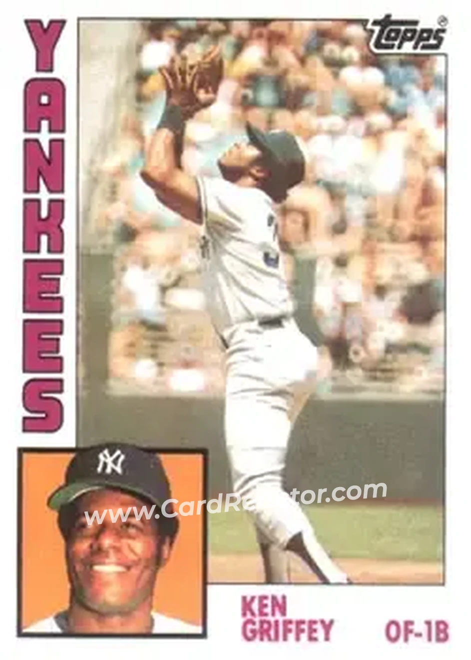 1984 Topps #770 - Ken Griffey - New York Yankees - Front