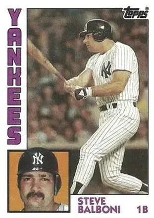 1984 Topps #782 - Steve Balboni - New York Yankees
