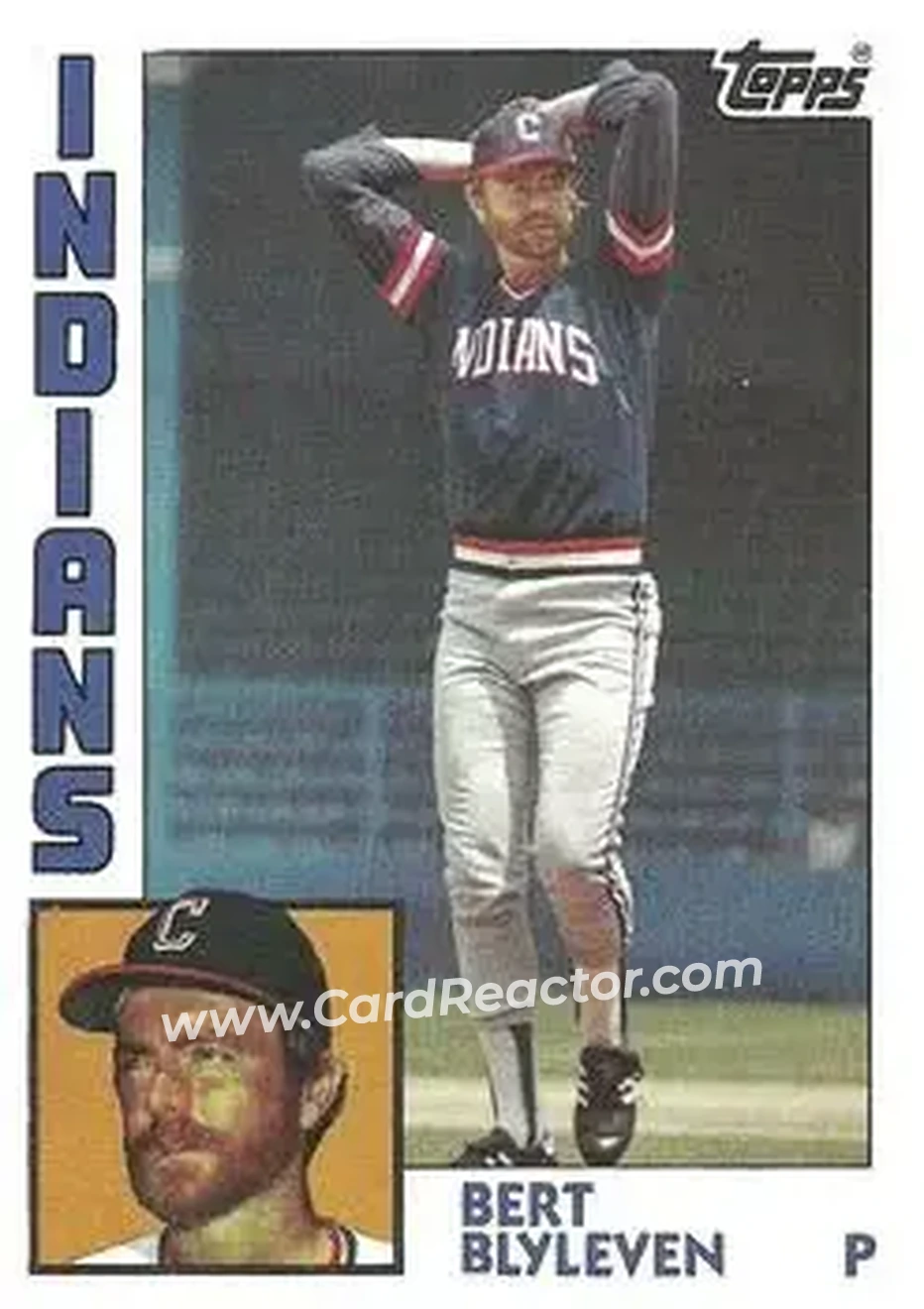 1984 Topps #789 - Bert Blyleven - Cleveland Indians - Front 1984 Topps #789 - Bert Blyleven - Cleveland Indians - Front