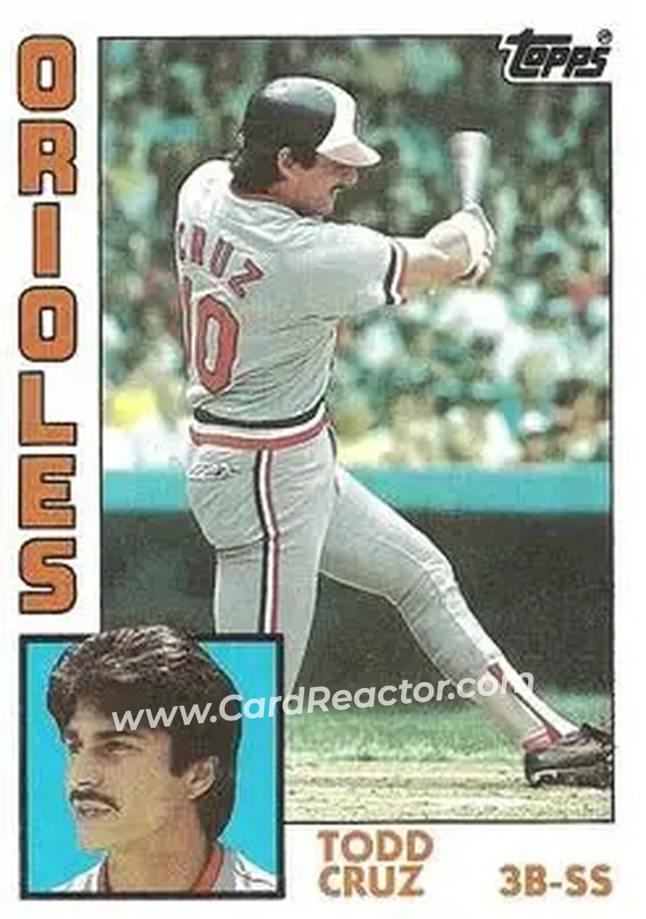 1984 Topps #773 - Todd Cruz - Baltimore Orioles - Front