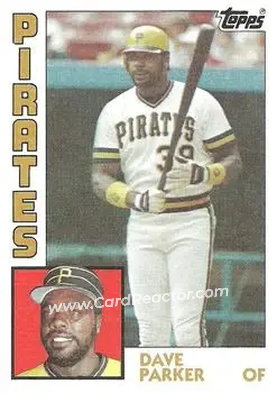 1984 Topps #775 - Dave Parker - Pittsburgh Pirates - Front