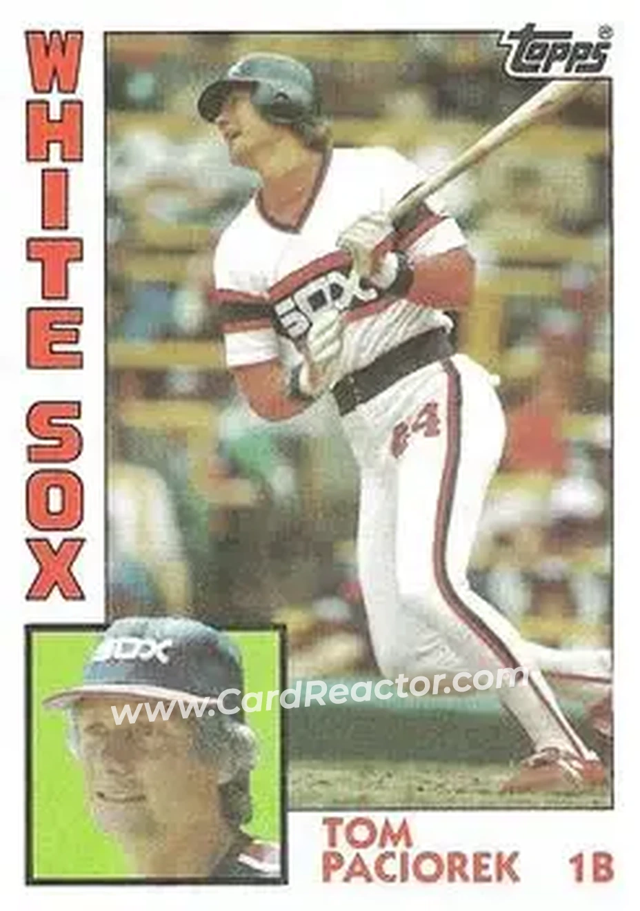 1984 Topps #777 - Tom Paciorek - Chicago White Sox - Front