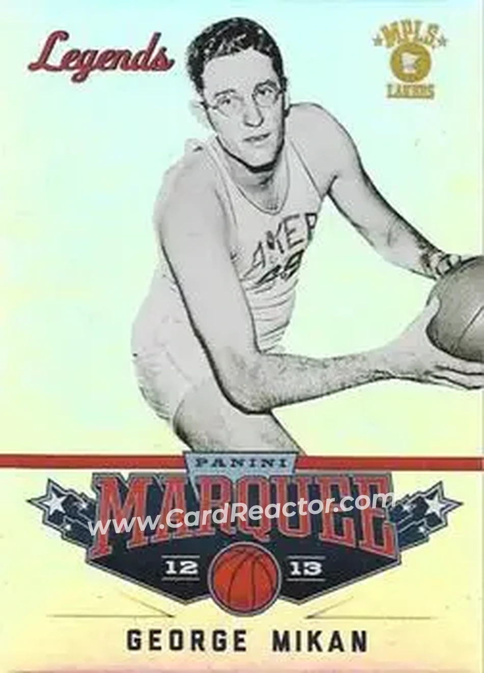 2012-13 Panini Marquee #109 - George Mikan - Minneapolis Lakers - Front