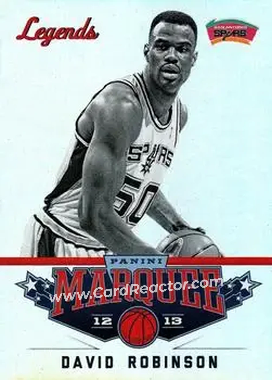 2012-13 Panini Marquee #130 - David Robinson - San Antonio Spurs - Front 2012-13 Panini Marquee #130 - David Robinson - San Antonio Spurs - Front