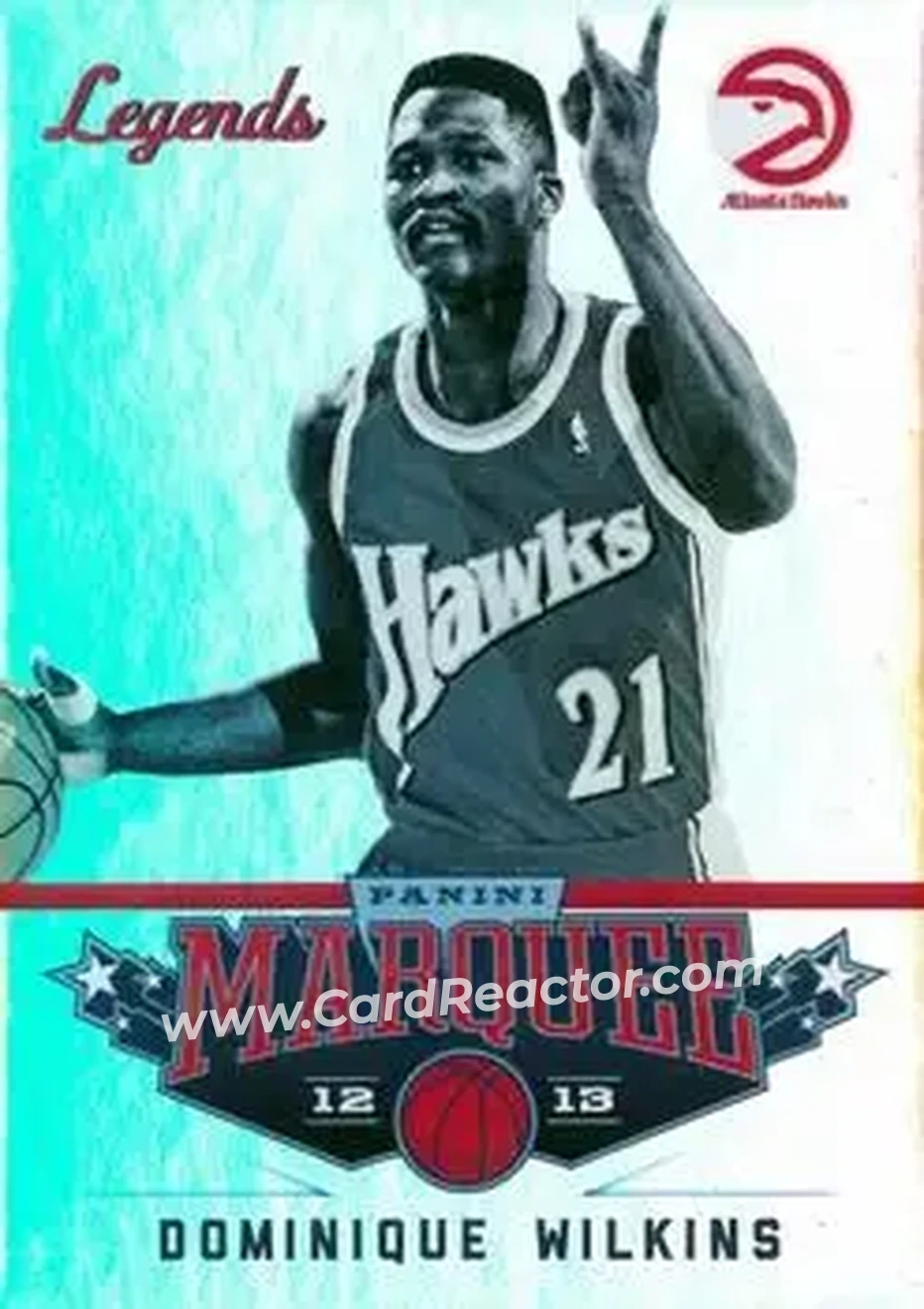 2012-13 Panini Marquee #132 - Dominique Wilkins - Atlanta Hawks - Front 2012-13 Panini Marquee #132 - Dominique Wilkins - Atlanta Hawks - Front