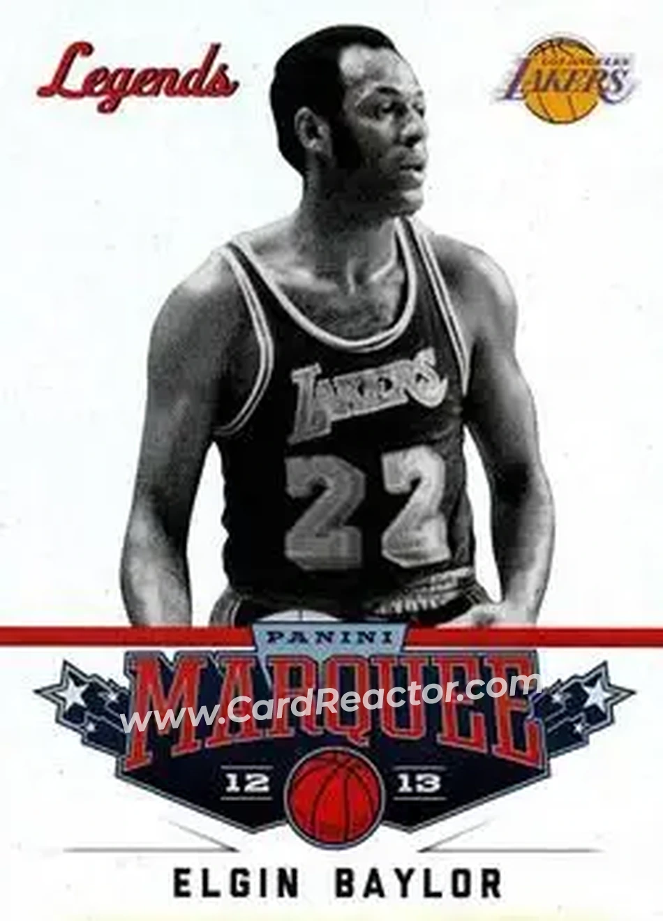 2012-13 Panini Marquee #135 - Elgin Baylor - Los Angeles Lakers - Front