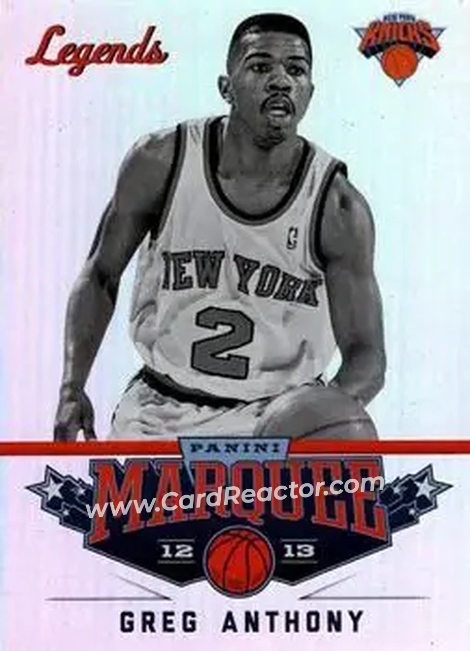 2012-13 Panini Marquee #136 - Greg Anthony - New York Knicks - Front