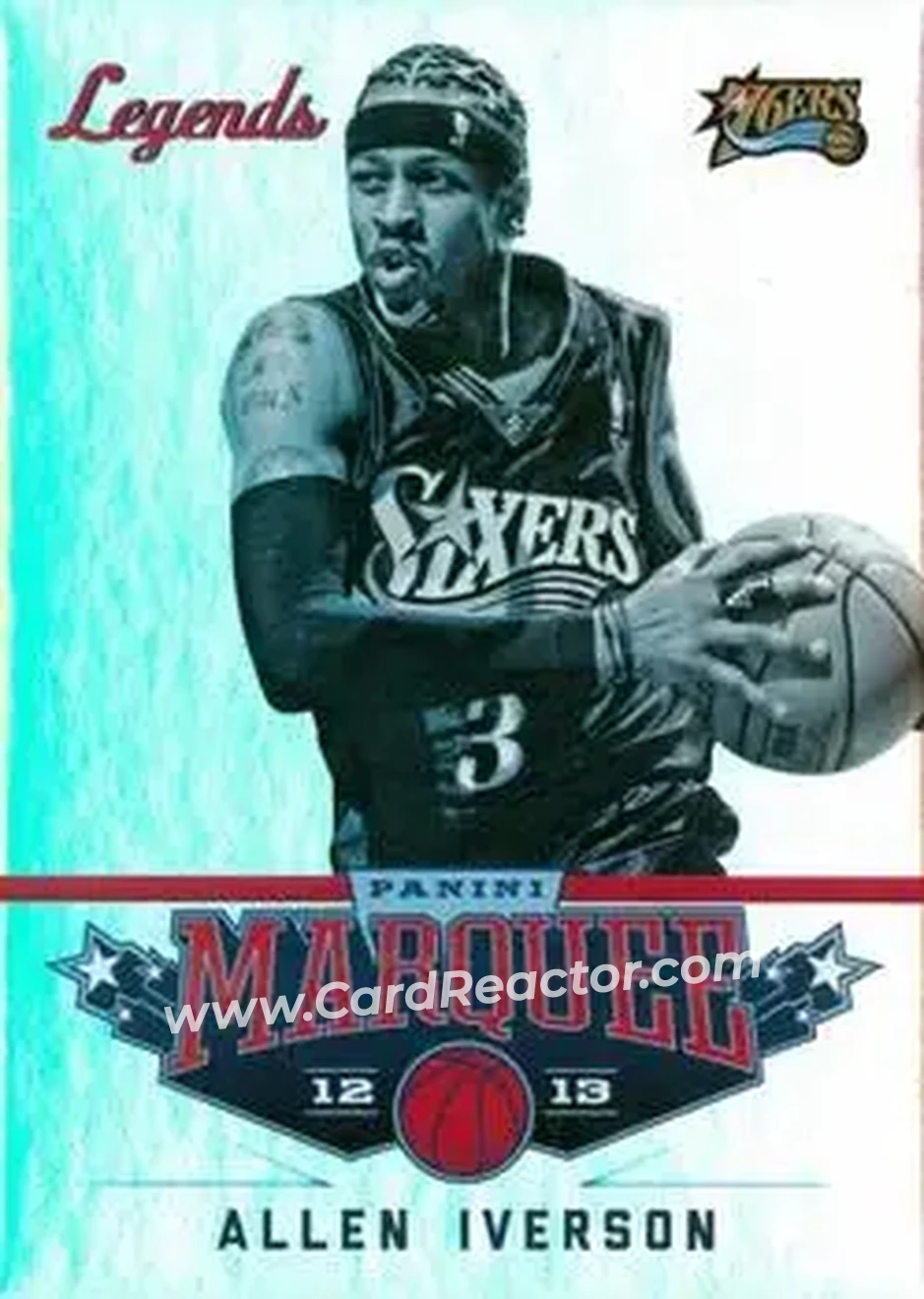 2012-13 Panini Marquee #150 - Allen Iverson - Philadelphia 76ers - Front 2012-13 Panini Marquee #150 - Allen Iverson - Philadelphia 76ers - Front