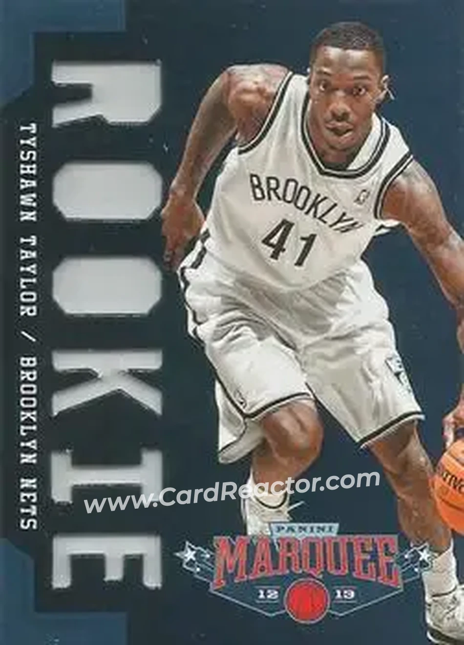 2012-13 Panini Marquee #379 - Tyshawn Taylor - Brooklyn Nets - Front 2012-13 Panini Marquee #379 - Tyshawn Taylor - Brooklyn Nets - Front