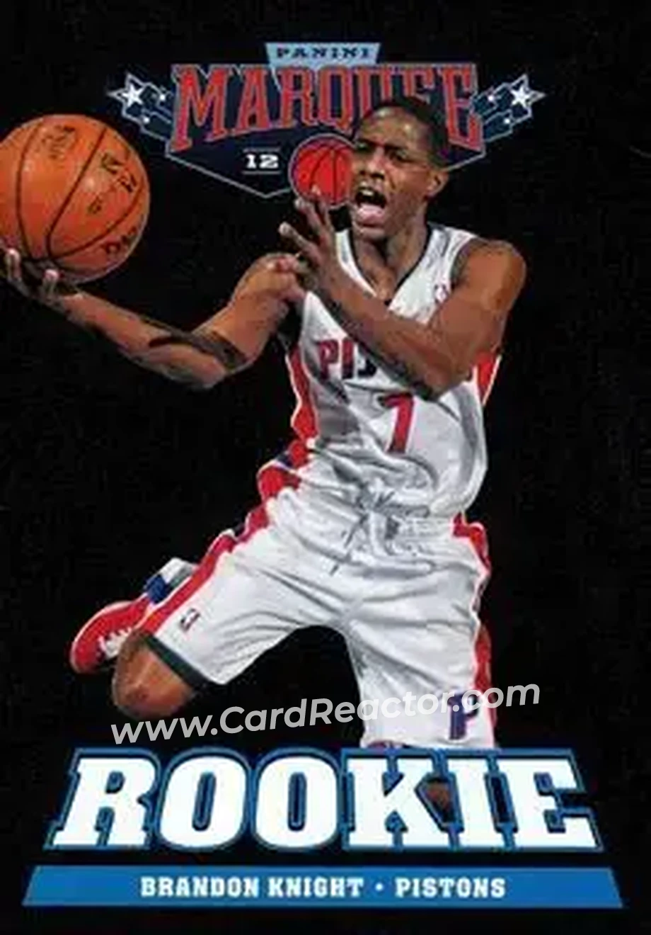 2012-13 Panini Marquee #244 - Brandon Knight - Detroit Pistons - Front 2012-13 Panini Marquee #244 - Brandon Knight - Detroit Pistons - Front