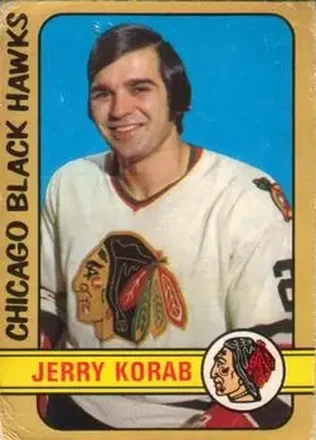 1972-73 O-Pee-Chee #285 - Jerry Korab - Chicago Blackhawks