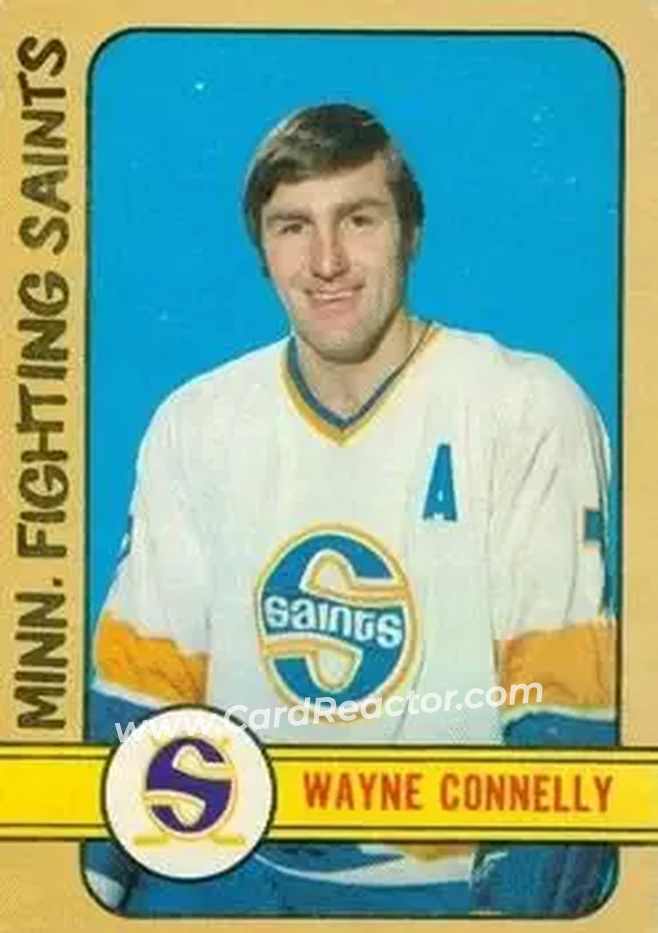 1972-73 O-Pee-Chee #296 - Wayne Connelly - Minnesota Fighting Saints - Front