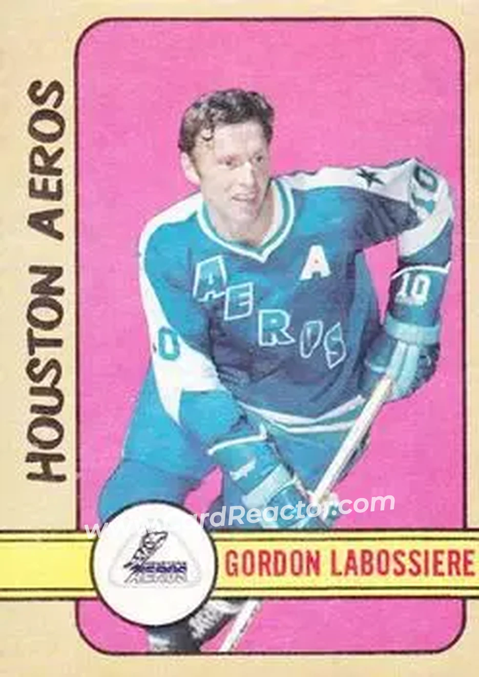 1972-73 O-Pee-Chee #303 - Gordon Labossiere - Houston Aeros - Front