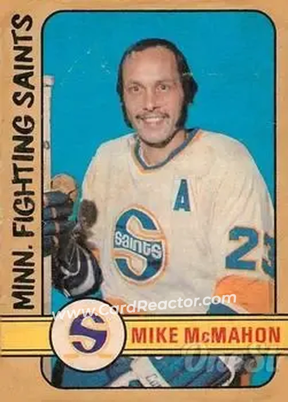 1972-73 O-Pee-Chee #305 - Mike McMahon - Minnesota Fighting Saints - Front 1972-73 O-Pee-Chee #305 - Mike McMahon - Minnesota Fighting Saints - Front