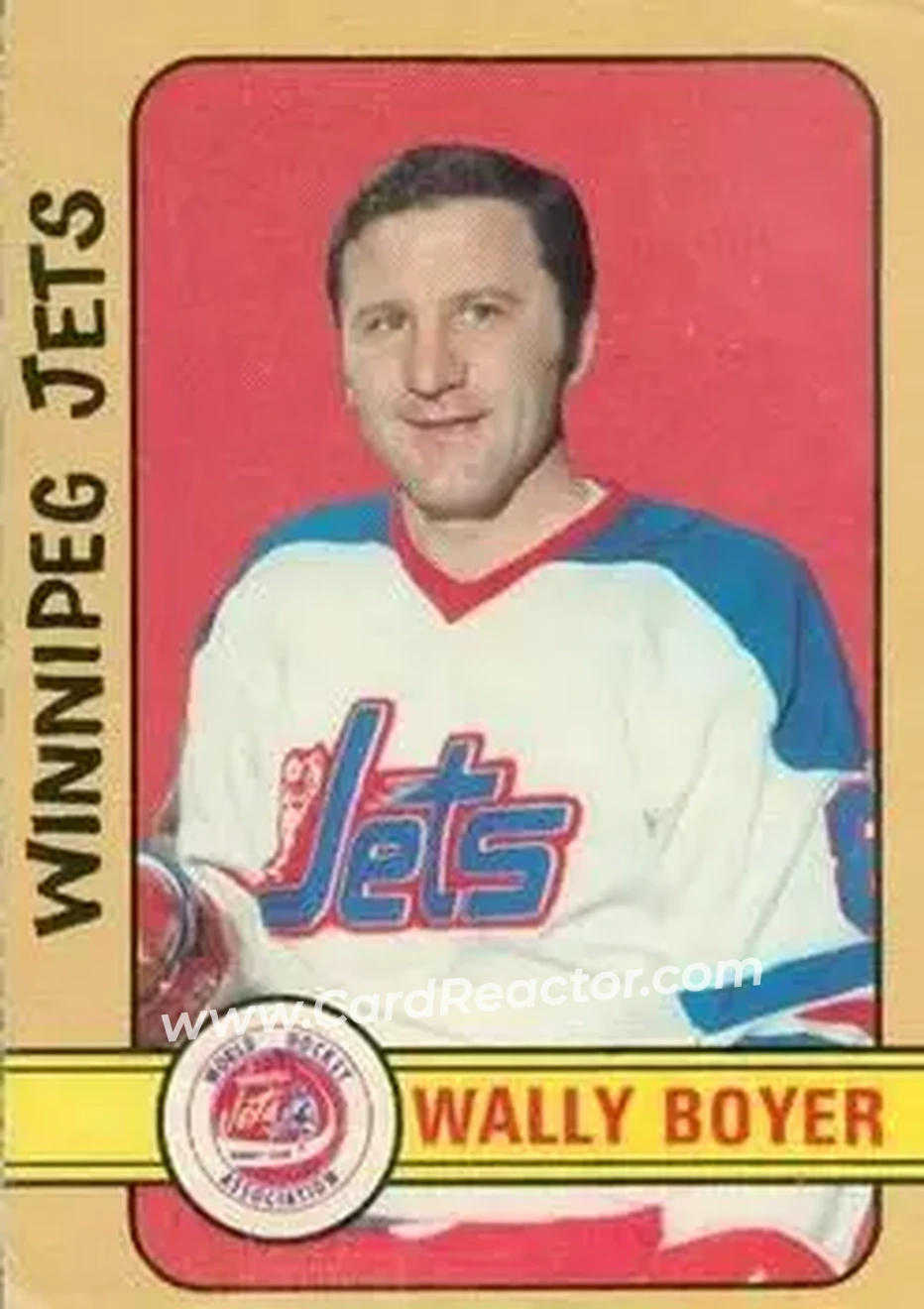 1972-73 O-Pee-Chee #308 - Wally Boyer - Winnipeg Jets - Front