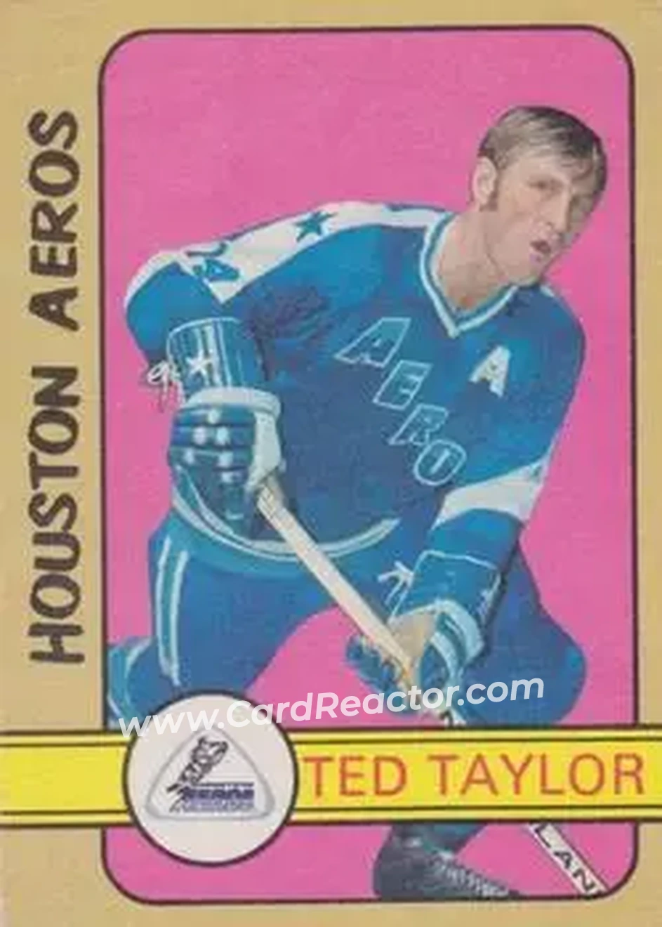 1972-73 O-Pee-Chee #312 - Ted Taylor - Houston Aeros - Front