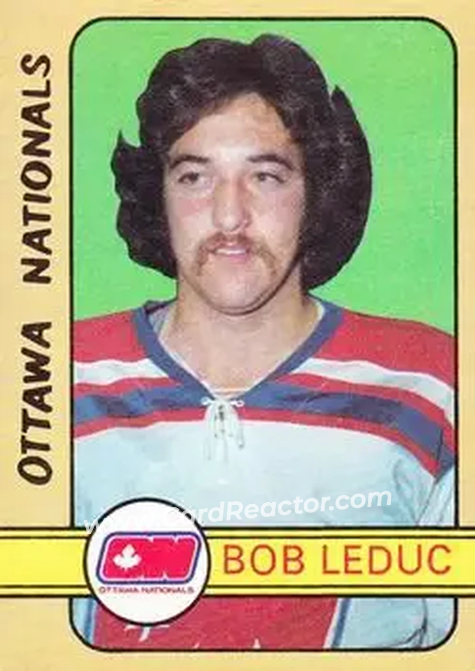 1972-73 O-Pee-Chee #322 - Bob Leduc - Ottawa Nationals - Front 1972-73 O-Pee-Chee #322 - Bob Leduc - Ottawa Nationals - Front