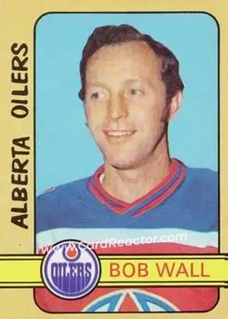 1972-73 O-Pee-Chee #323 - Bob Wall - Alberta Oilers - Front 1972-73 O-Pee-Chee #323 - Bob Wall - Alberta Oilers - Front