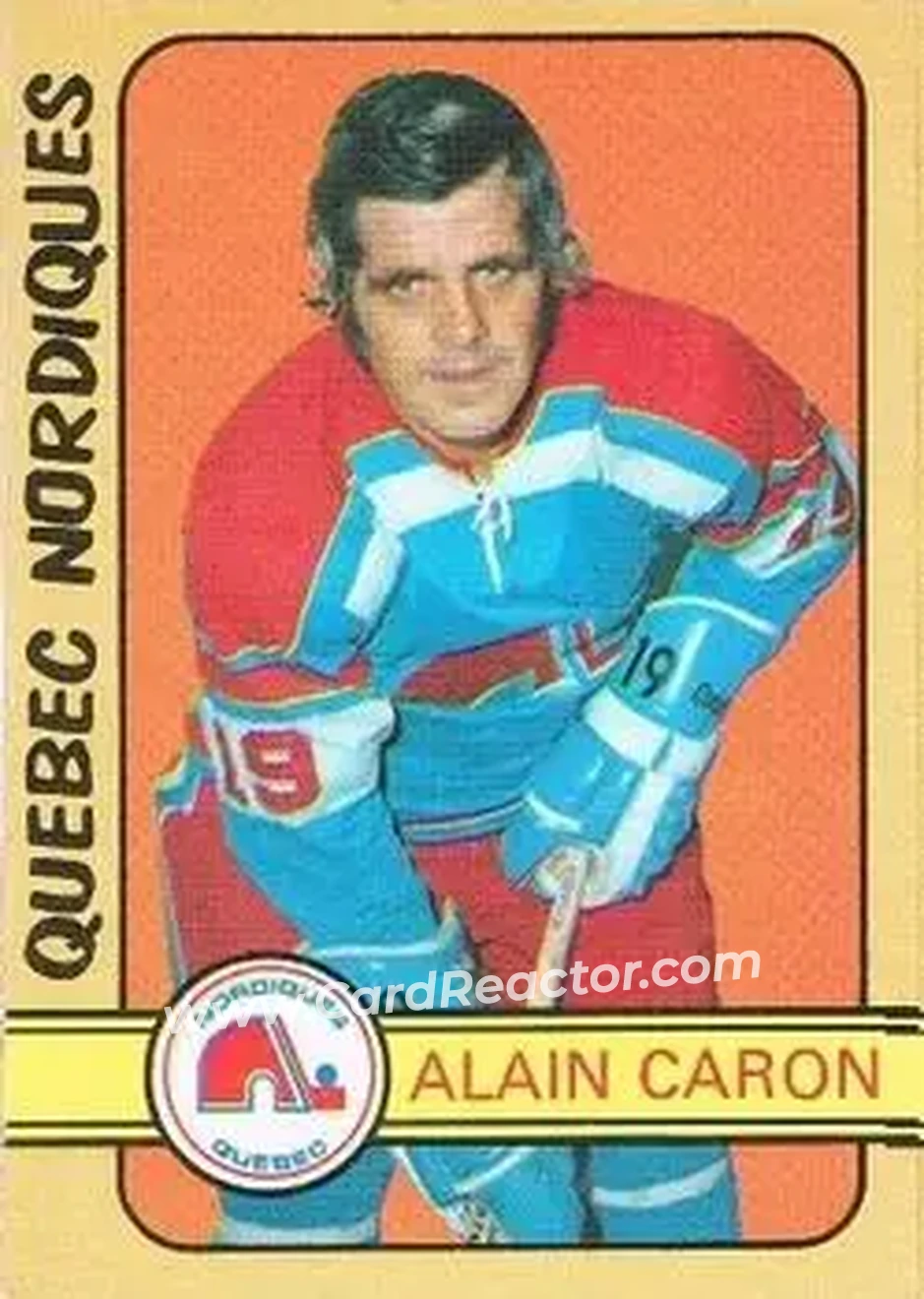 1972-73 O-Pee-Chee #324 - Alain Caron - Quebec Nordiques - Front