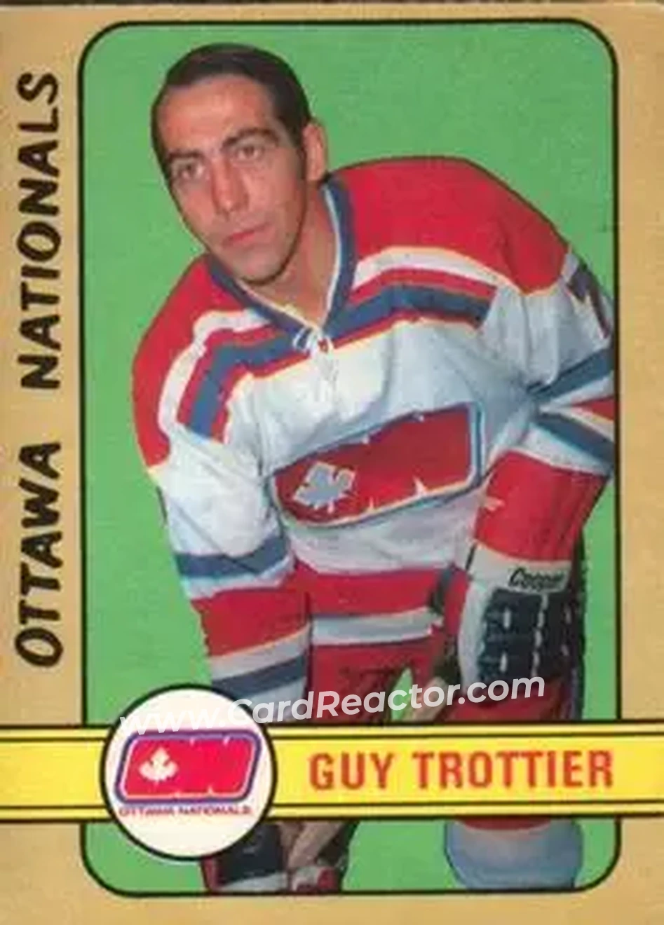 1972-73 O-Pee-Chee #326 - Guy Trottier - Ottawa Nationals - Front 1972-73 O-Pee-Chee #326 - Guy Trottier - Ottawa Nationals - Front