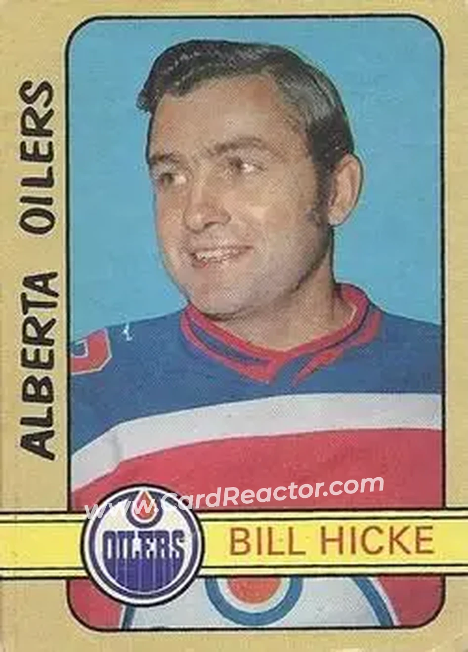 1972-73 O-Pee-Chee #327 - Bill Hicke - Alberta Oilers - Front