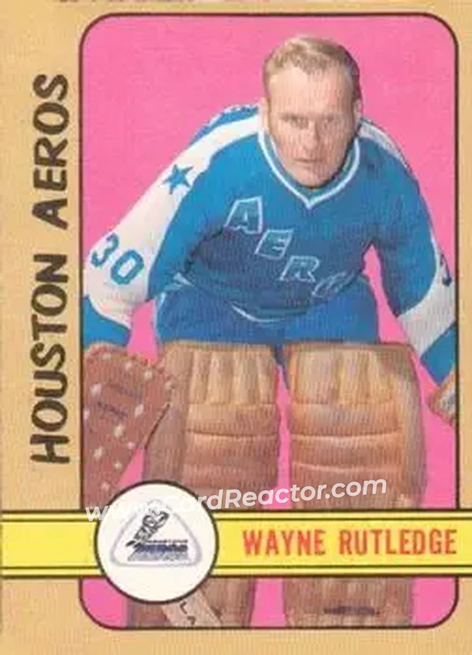 1972-73 O-Pee-Chee #329 - Wayne Rutledge - Houston Aeros - Front