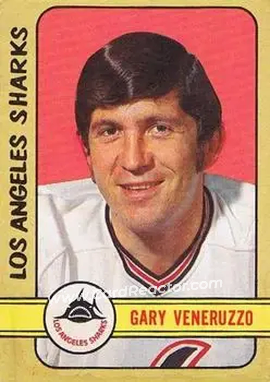 1972-73 O-Pee-Chee #330 - Gary Veneruzzo - Los Angeles Sharks - Front