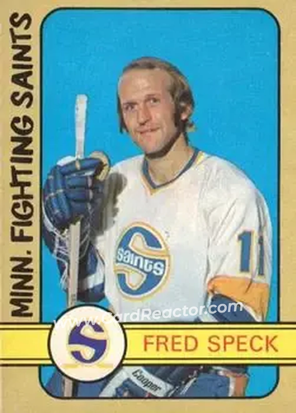 1972-73 O-Pee-Chee #331 - Fred Speck - Minnesota Fighting Saints - Front 1972-73 O-Pee-Chee #331 - Fred Speck - Minnesota Fighting Saints - Front