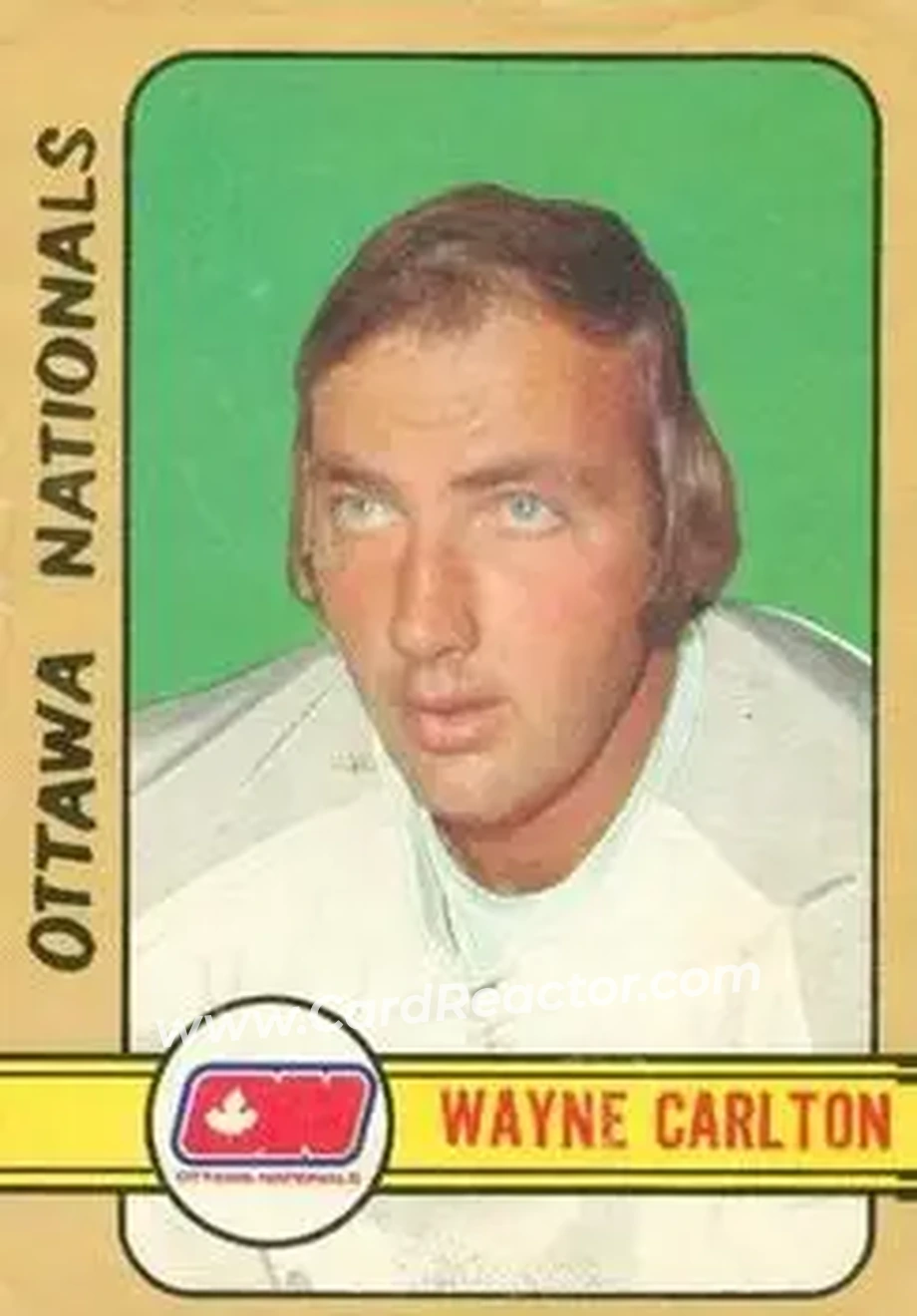 1972-73 O-Pee-Chee #337 - Wayne Carleton - Ottawa Nationals - Front 1972-73 O-Pee-Chee #337 - Wayne Carleton - Ottawa Nationals - Front