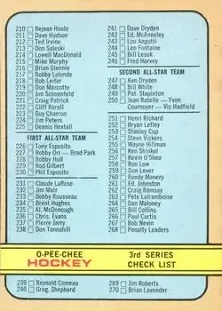 1972-73 O-Pee-Chee feature card