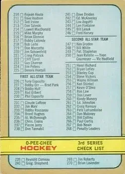 1972-73 O-Pee-Chee feature card