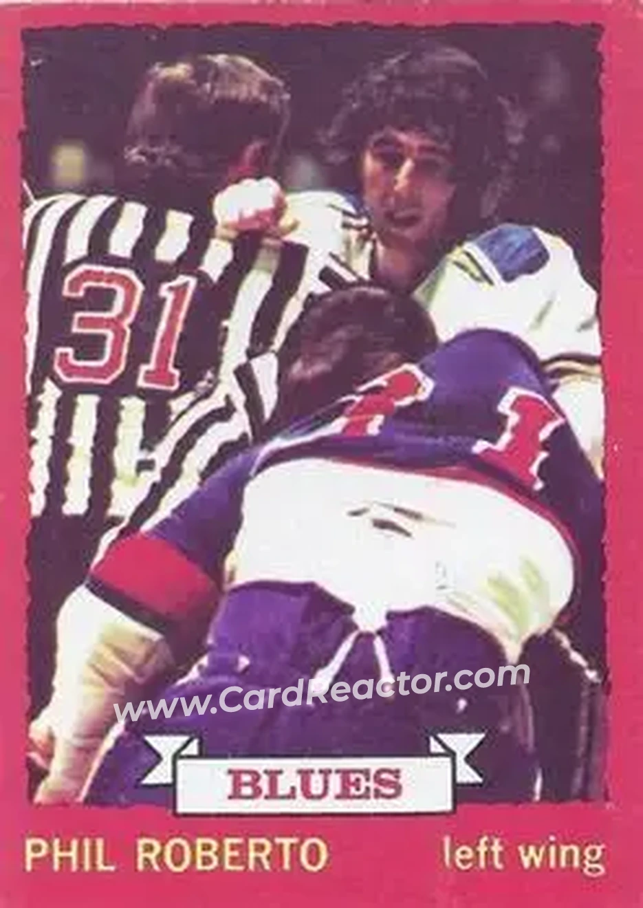1973-74 O-Pee-Chee #3 - Phil Roberto - St. Louis Blues - Front 1973-74 O-Pee-Chee #3 - Phil Roberto - St. Louis Blues - Front