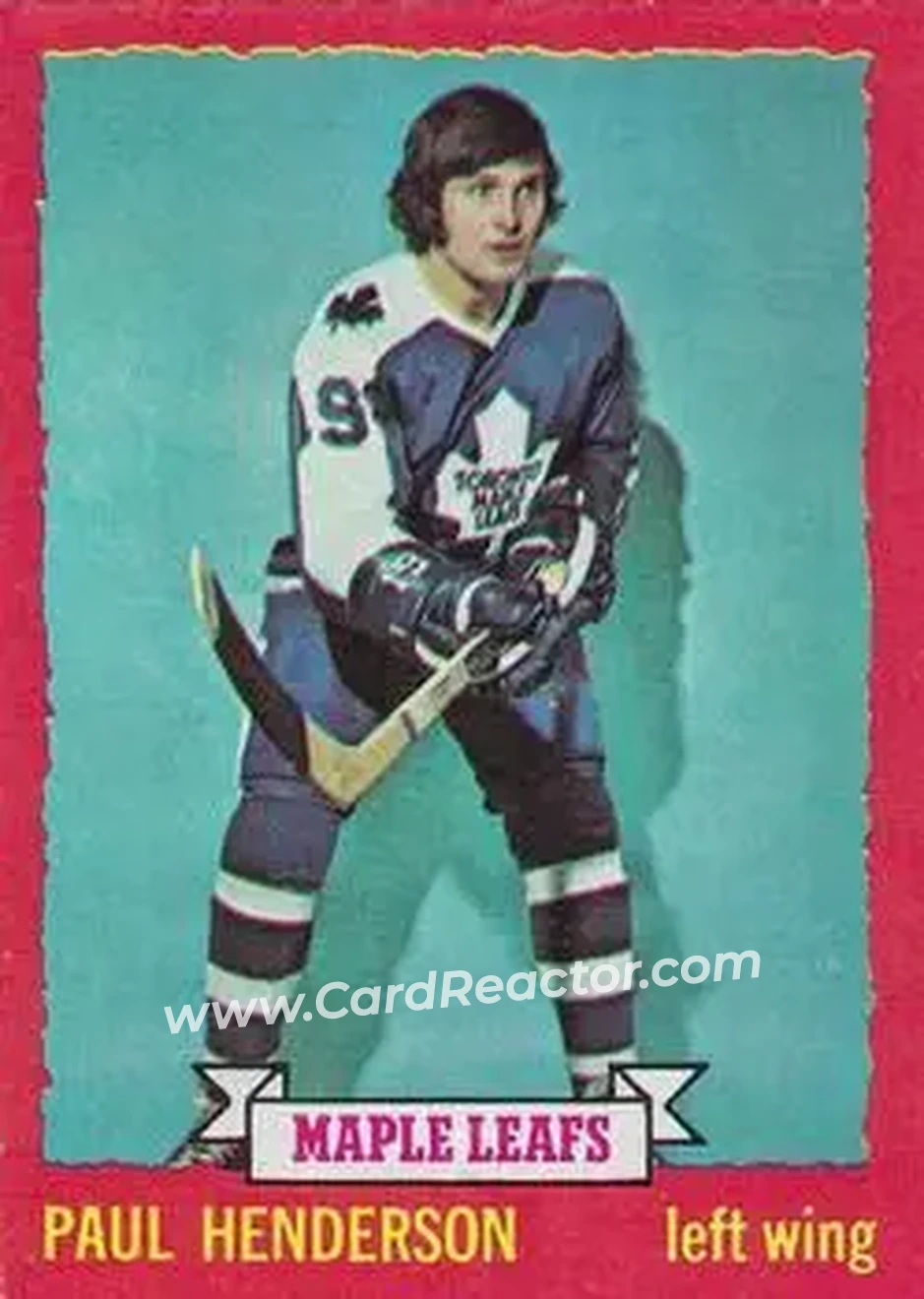 1973-74 O-Pee-Chee #7 - Paul Henderson - Toronto Maple Leafs - Front