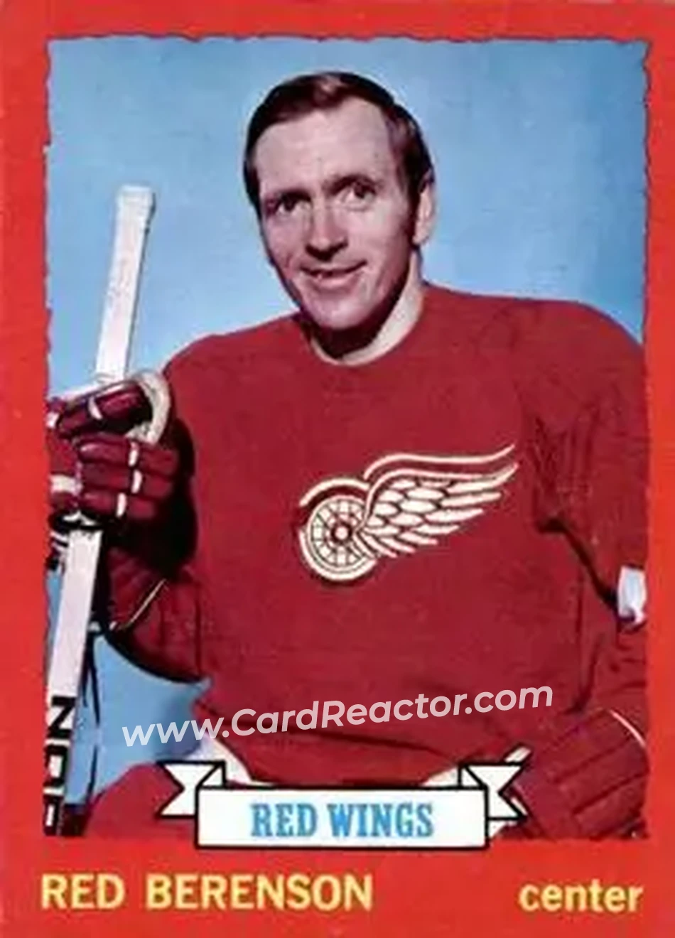 1973-74 O-Pee-Chee #10 - Red Berenson - Detroit Red Wings - Front