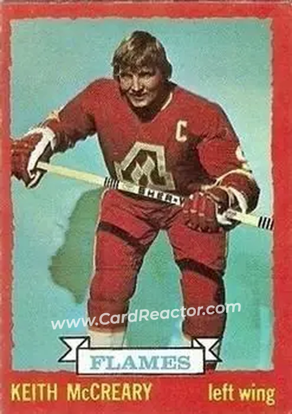 1973-74 O-Pee-Chee #13 - Keith McCreary - Atlanta Flames - Front