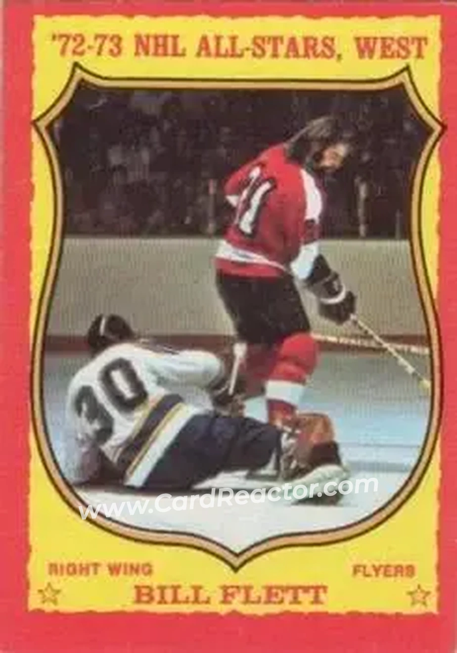 1973-74 O-Pee-Chee #20 - Bill Flett - Philadelphia Flyers - Front