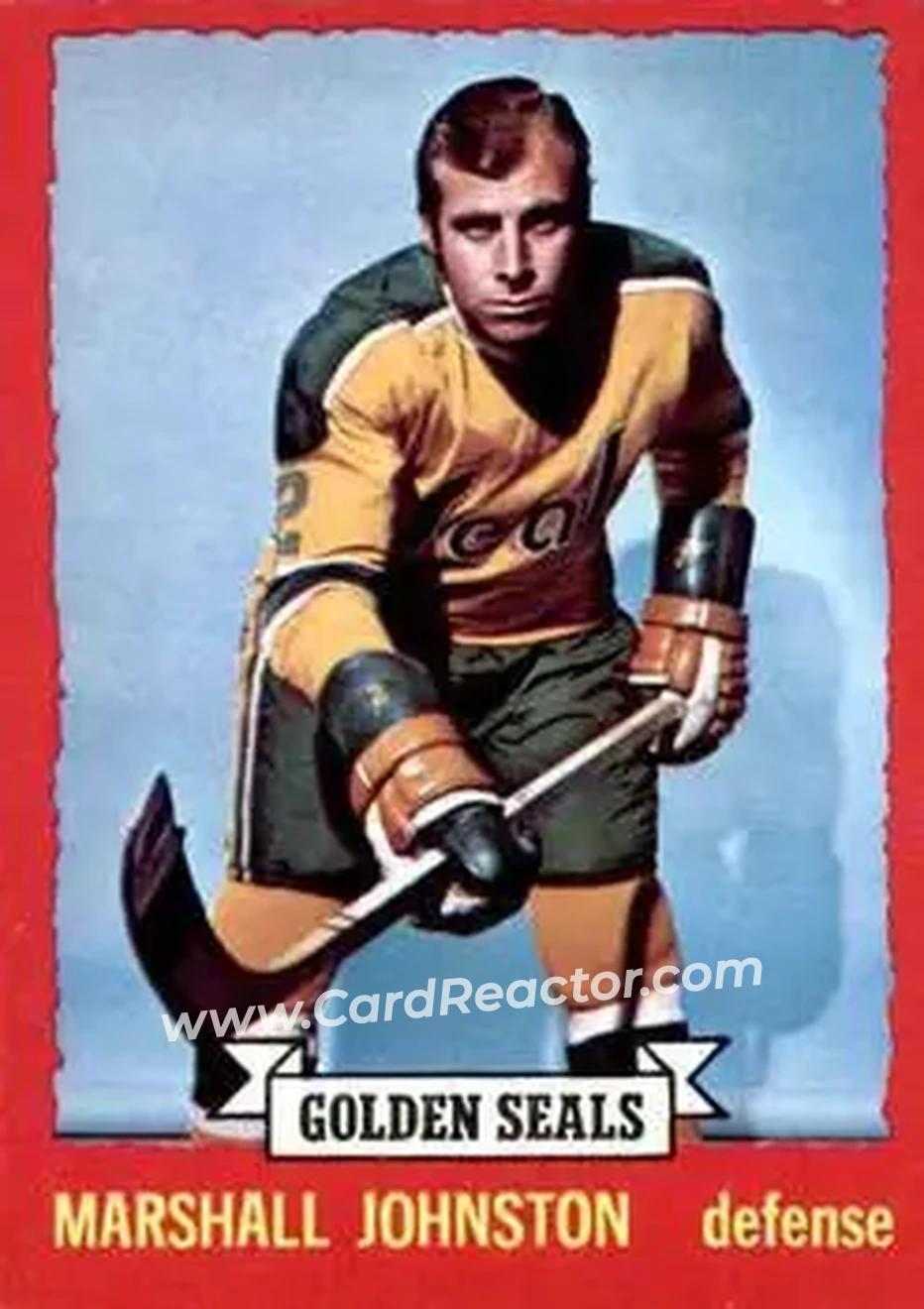 1973-74 O-Pee-Chee #21 - Marshall Johnston - California Golden Seals - Front 1973-74 O-Pee-Chee #21 - Marshall Johnston - California Golden Seals - Front