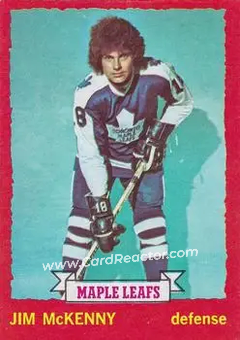 1973-74 O-Pee-Chee #39 - Jim McKenny - Toronto Maple Leafs - Front